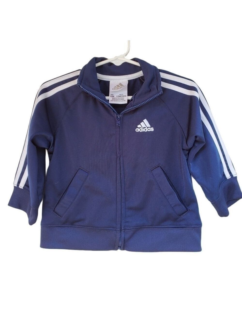 Adidas sz 12m dark blue track jacket